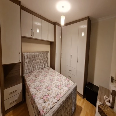 Boisterously Beige Master Bedroom